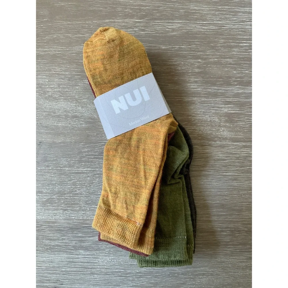 Nui Organics Nature Sock Harakeke 5pc Multicolor 12-24m New With Tags
